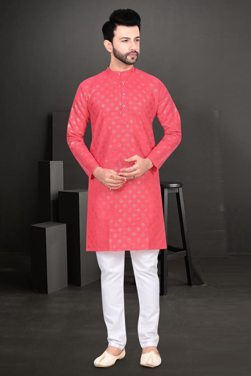 Mens printed kurta set — Gajari